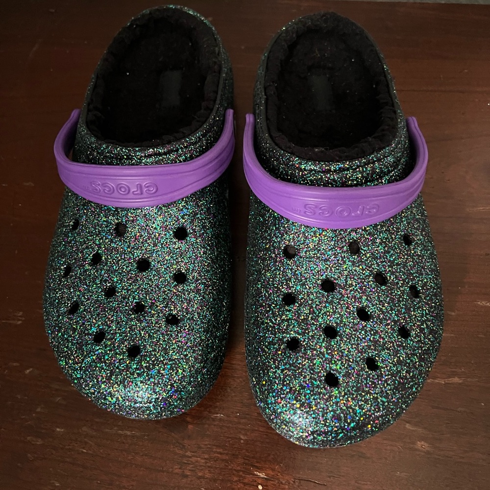 Glitter crocs